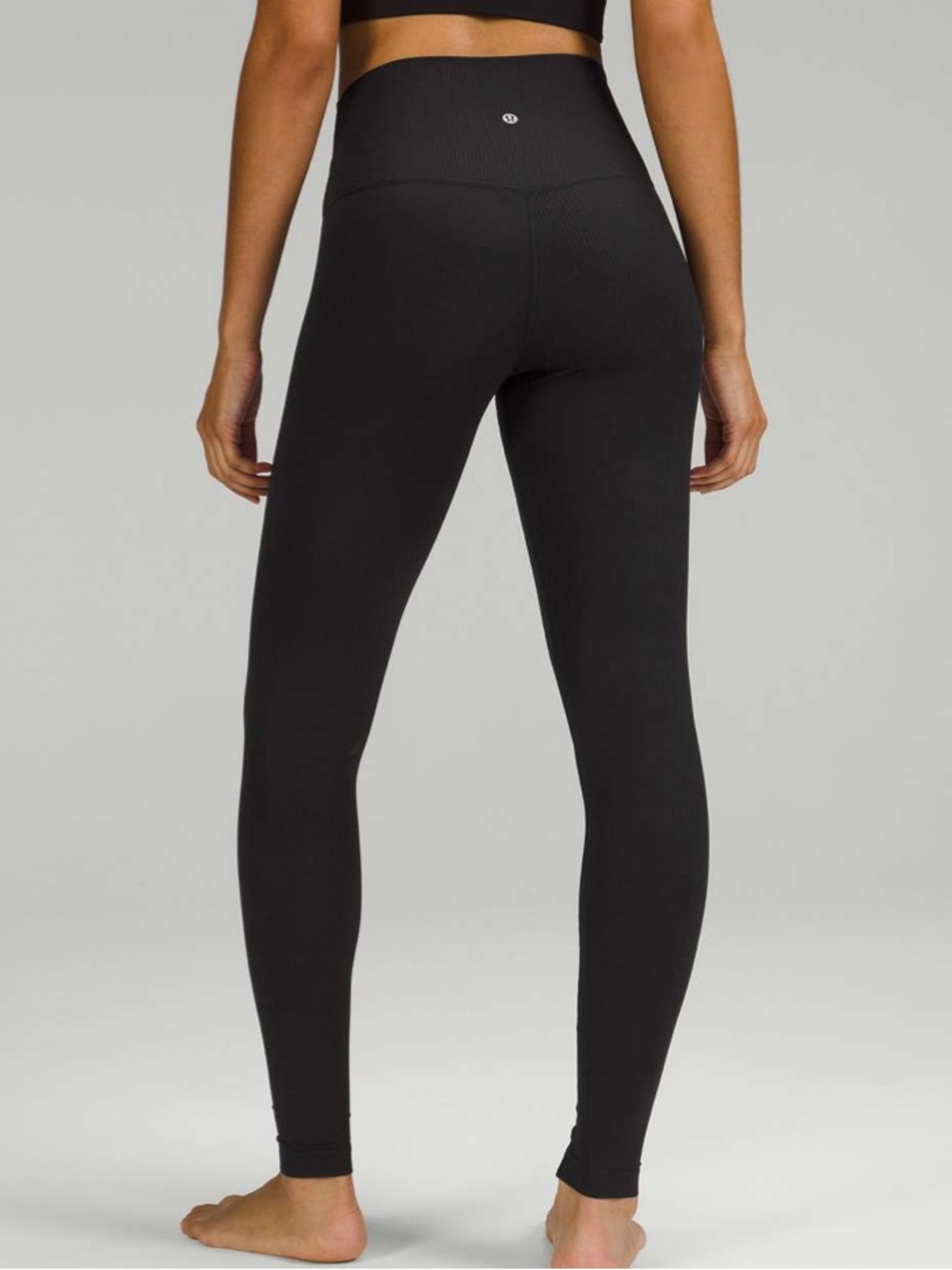 Lululemon Align Ribbed High-Rise Leggings 28" Black